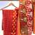 Jamdani hand woven saree with blouse