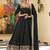 BLACK SILK HAND  PARTY WEAR EMBRODERY SILK SALWAR SUIT