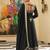 BLACK SILK HAND  PARTY WEAR EMBRODERY SILK SALWAR SUIT