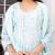 Pastel green georgette suit set