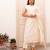 Chanderi self weaving white suit set
