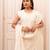 Chanderi self weaving white suit set