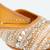 Gold embroidered leather juttis
