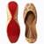 Beige embroidered leather juttis