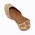 Beige embroidered leather juttis