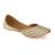 Gold embroidered leather juttis