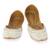 White embroidered leather juttis