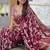 wine heavy viscose dola silk blend saree