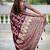 wine heavy viscose dola silk blend saree