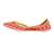Red embroidered leather juttis