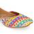 Multicolor embroidered leather juttis