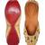 Gold beads embroidered leather juttis