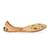 Gold beads embroidered leather juttis