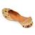 Gold beads embroidered leather juttis