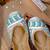 White embroidered leather juttis