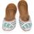 White embroidered leather juttis