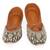 Green mirror embroidered leather juttis