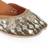 Green mirror embroidered leather juttis