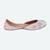 Peach floral embroidered leather juttis