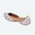 Peach floral embroidered leather juttis