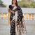 black banarasi silk blend meenakari weaving saree