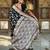black banarasi silk blend meenakari weaving saree