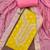 Women's yellow colour simmer silk fabric weaving dress material with dupatta