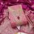 Pink colour organza jacquard fabric weaving dress material with dupatta