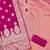 Pink colour organza jacquard fabric weaving dress material with dupatta