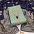 Sea green colour organza jacquard fabric weaving dress material with dupatta