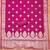 Women's peach colour organza jacquard fabric weaving dress material with dupatta