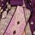 Women's purple colour organza jacquard fabric weaving dress material with dupatta