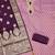 Women's purple colour organza jacquard fabric weaving dress material with dupatta