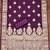 Women's purple colour organza jacquard fabric weaving dress material with dupatta