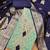 Women's sea green colour organza jacquard fabric weaving dress material with dupatta