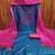 Blue cotton sequin work dress material for women with dupatta
