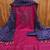 Pink cotton sequin work dress material for women with dupatta