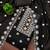 Black chanderi cotton embroidered dress material with dupatta
