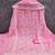 Baby pink georgette embroidered dress material for women with dupatta