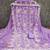 Lavender georgette embroidered dress material with dupatta for women