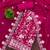 Magenta georgette embroidery dress material with dupatta for women