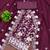 Purple georgette embroidered dress material for women with dupatta