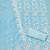 Sky blue georgette embroidered dress material for women with dupatta