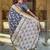 grey banarasi silk blend meenakari weaving saree