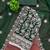 Green georgette embroidered dress material for women with dupatta