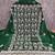 Green georgette embroidered dress material for women with dupatta