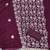 Purple georgette embroidery dress material with dupatta