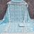 Sky blue georgette embroidered dress material for women
