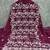 Purple georgette embroidery dress material with dupatta for women