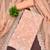 Peach georgette embroidered dress material for women with dupatta